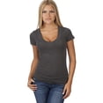 thumbnail image 1 of Sexy Plus Size Low-Cut Cleavage Wide Band V-Neck T-Shirt Tee Top 1x2x3x, 1 of 1