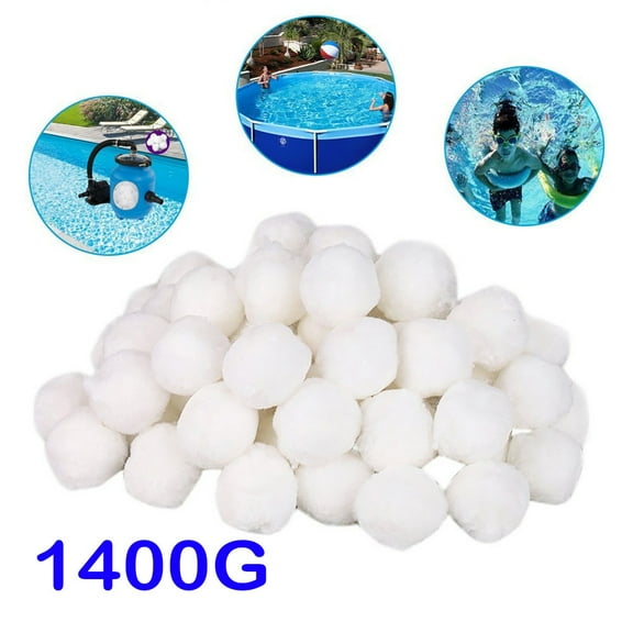 sgcylowq 3.1lbs Pool Filter Balls,Reusable Eco-Friendly Fibre Filter Balls,Efficient Pool Filter Sand Replacement,Lightweight and Reusable Pool Sand Filter Balls for Indoor,Swimming Pool