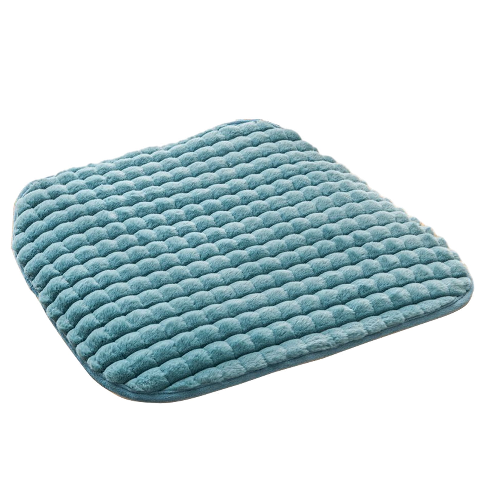BUYUE Memory Foam Chair Cushion – U-Shape 16" Seat Pad, Non-Slip Bottom, Grey Jacquard Cover – For Dining, Kitchen, Office Chairs