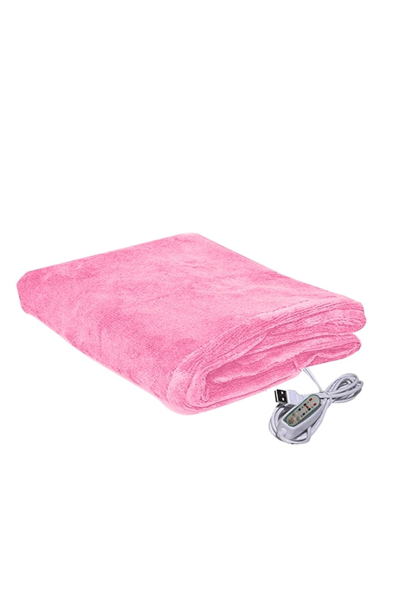 Wearable Heated Throw Blanket Electric Shawl - Heated Robe Poncho Blanket Hoodie for Adult, Winter Gifts for Mom Women Girlfriend Grandma 5V(10W), Pink