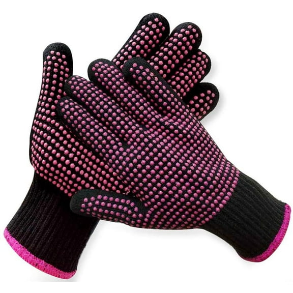 sgqjdpmc Heat resistant gloves Barbecue mitts Heat resistant non-slip gloves pvc