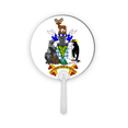 thumbnail image 1 of sgssi eu national emblem Plastic Round Handheld Fan Decorations Craft, 1 of 2