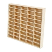 shamjina 1/64 Car Display Rack Shelf Cars Wheels Display Case Figures Display Cabinet for 50 grids