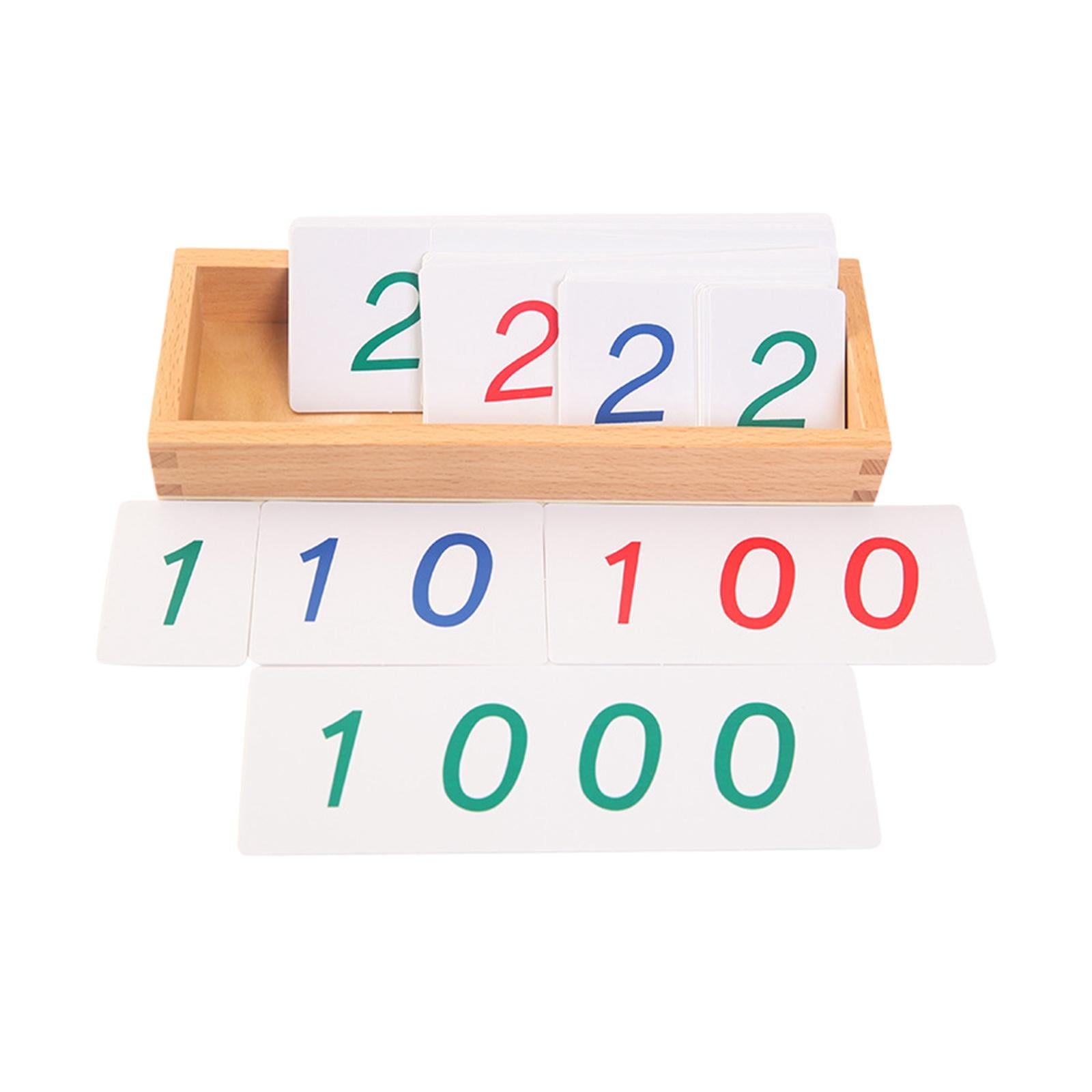 shamjina 1-9000 Learning Cards Versatile Large PVC Number Cards for Nursery