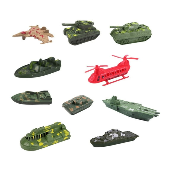 shamjina 10x Navy Ship Toy for Collection Toy for Boys Girls