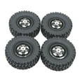 thumbnail image 1 of shamjina 4Pcs RC Wheels and Tires RC Crawler Car Tires for 1/12 MN82 LC79 1/16 RC Car Black, 1 of 8