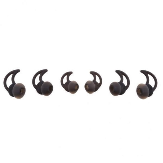 shamjina 5x3Pairs New Earloop Earbuds for Bluetooth Wireless Headphone Hands- Black 5 Pcs