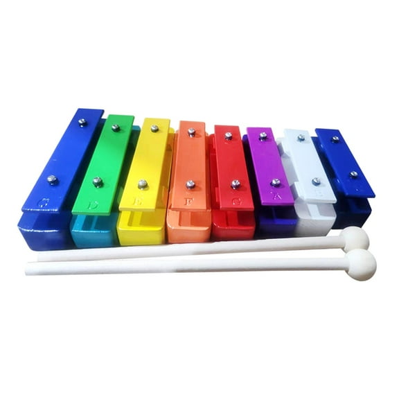shamjina 8 Note Glockenspiel Gifts Colorful Musical Xylophone Percussion Instrument Music