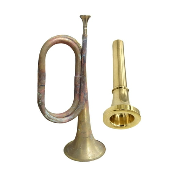 shamjina Bugle Trumpet Portable Blowing Bugle for Beginner Stage Performance Students