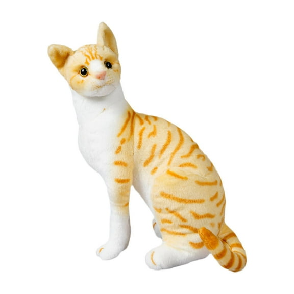 shamjina Cat Toy Cat Stuffed Animal Toy Collectible Huggable Cartoon Cat Doll yellow 20cm