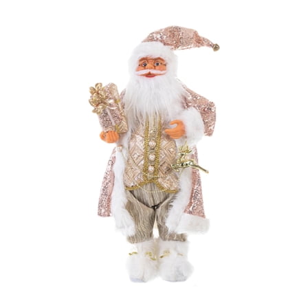 shamjina Christmas Decor Doll Cute Santa Claus Figurine for Home Indoor Outdoor Table L