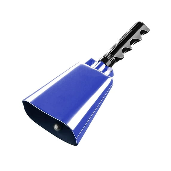 shamjina Cowbell Call Bell Cheering Bell Hand Bell Wedding Bells Noise Maker Service Bell Blue