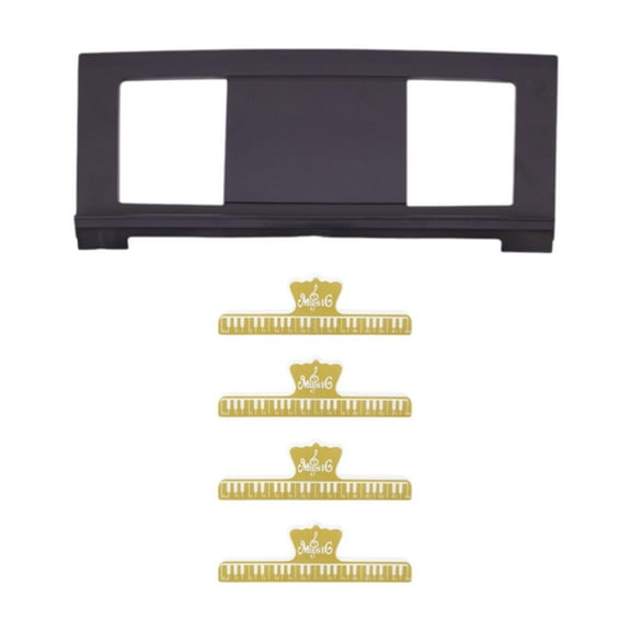 shamjina Electronic Keyboard Music Stand Compact Sheet Stand for Gifts Piano Practice With four gold clips