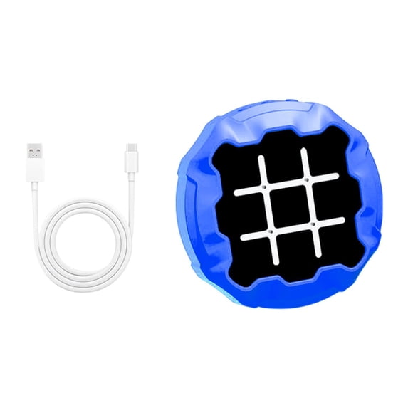 shamjina Electronic Tac Toe Game Portable Travel Game Memory Model Board Game Handheld Puzzle Game Console for Car Airplane Indoor blue