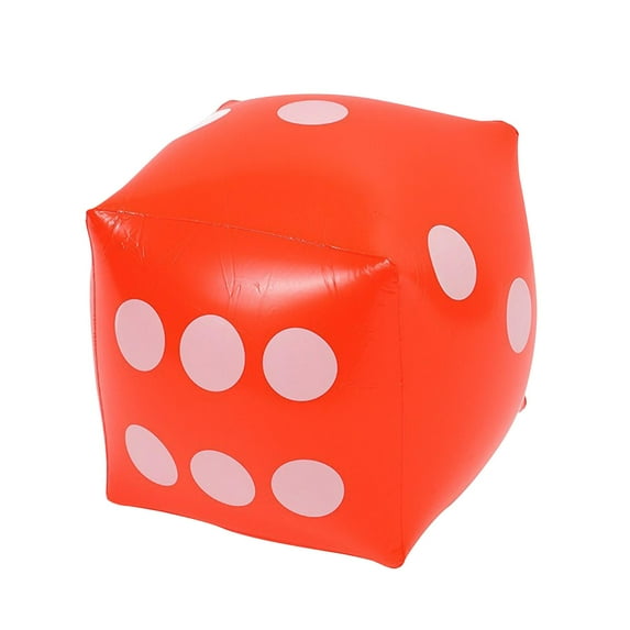 shamjina Inflatable Toys Dice Funny Blows Up Dice for Indoor Outdoor Games Party Favors Red