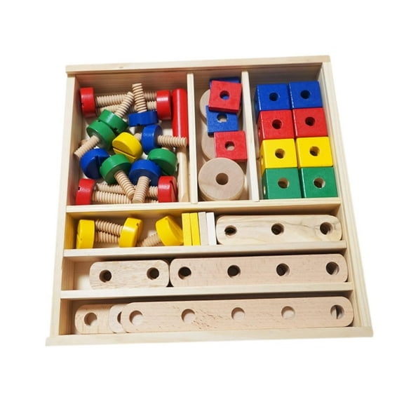 shamjina Kids Nut and Bolts Toy Building Construction Set for Birthday Gift Preschool