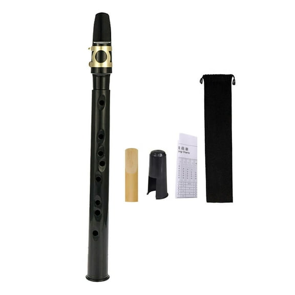 shamjina Mini Pocket Saxophone Mini Sax Woodwind Instrument for Adult Performers Kids black