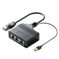 thumbnail image 1 of shamjina RJ 45 Ethernet Splitter Cable Ways with USB Power Cable Practical Network 1000Mbps, 1 of 8