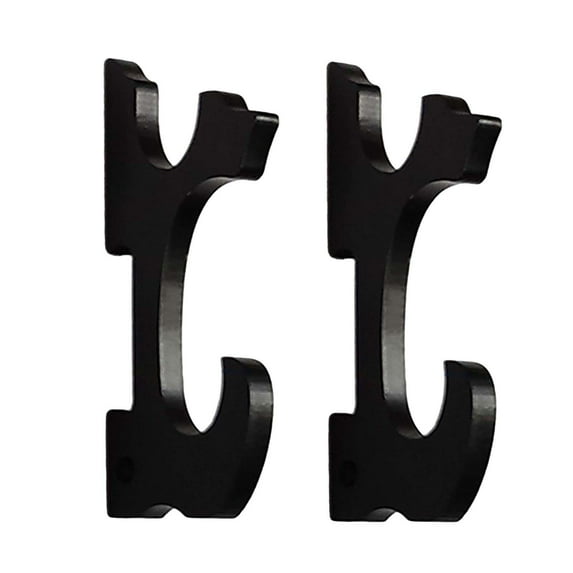 shamjina Wall Mount Display Stand Samurai Stand for Wakizashi Tanto Black 2 Tier