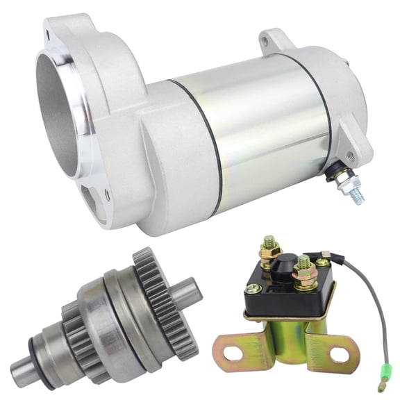 shamofeng Starter & Bendix & Relay for Polaris 1985-2003 Xplorer Trail Blazer Trail Boss Scrambler Big Boss Sportsman Sport Xpress 400 350 300 250, 3085393 3084403 3083760 3083646 18331