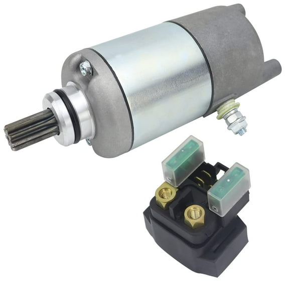 shamofeng Starter & Relay for Yamaha Bear Tracker 250 2WD YFM250 1999-2004, 4XE-81890-00-00 4XE-81800-00-00 18754 18754N 410-54016 SMU0063 SM-7255 113546 YA-103 495709