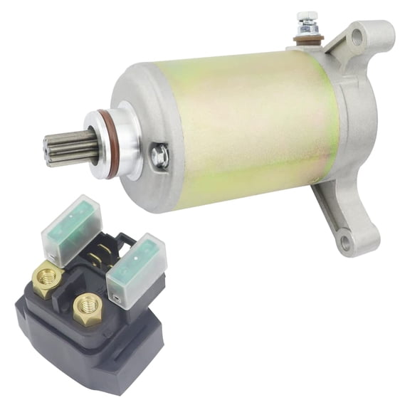 shamofeng Starter & Relay for Yamaha Raptor 350 YFM350R YFM35R 2004-2013| Raptor 350 SE YFM350RSE YFM35RSE 2005-2007, 1UY-81890-00-00 18756 SMU0065, Raptor 350 Starter