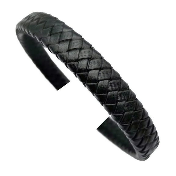 shapesbyX 1 Yard 12x6mm Flat Braided Leather Cord 12mmx6mm Leather Strap for Jewelry Making in Bracelet or Decor