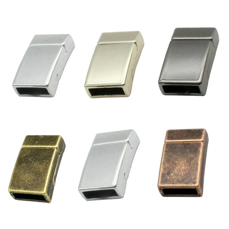 shapesbyX 12 Pieces Color Mix 10mm Flat Magnetic Clasps and