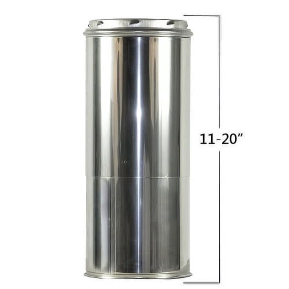 shasta vent 6a-18a 6" inner diameter - class a chimney pipe - double wall - 18"