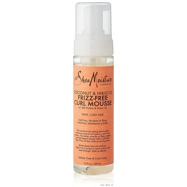 shea moisture coconut & hibiscus frizz-free curl mousse - 7.5 fl oz, 7.5 oz (290612 )