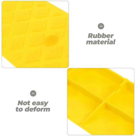CIMAXIC Yellow Pe Car Curb Ramp for Driveways and Garages with Good Bearing