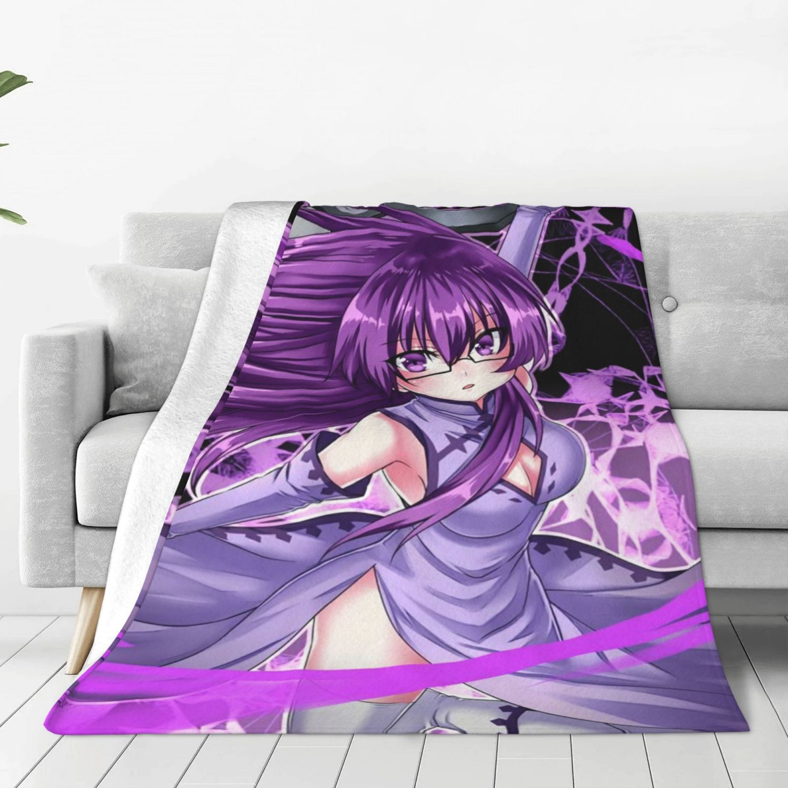 sheele anime Soft Cozy Fleece Throw Blanket Plush Lightweight Warm