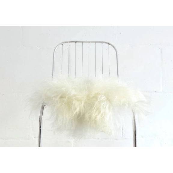 sheepskin Chair Cover white- Sheepskin Chair Throw white