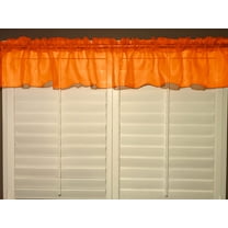 sheer organza window valance 58 wide orange