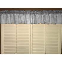 sheer organza window valance 58 wide silver