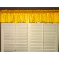 sheer organza window valance 58 wide yellow