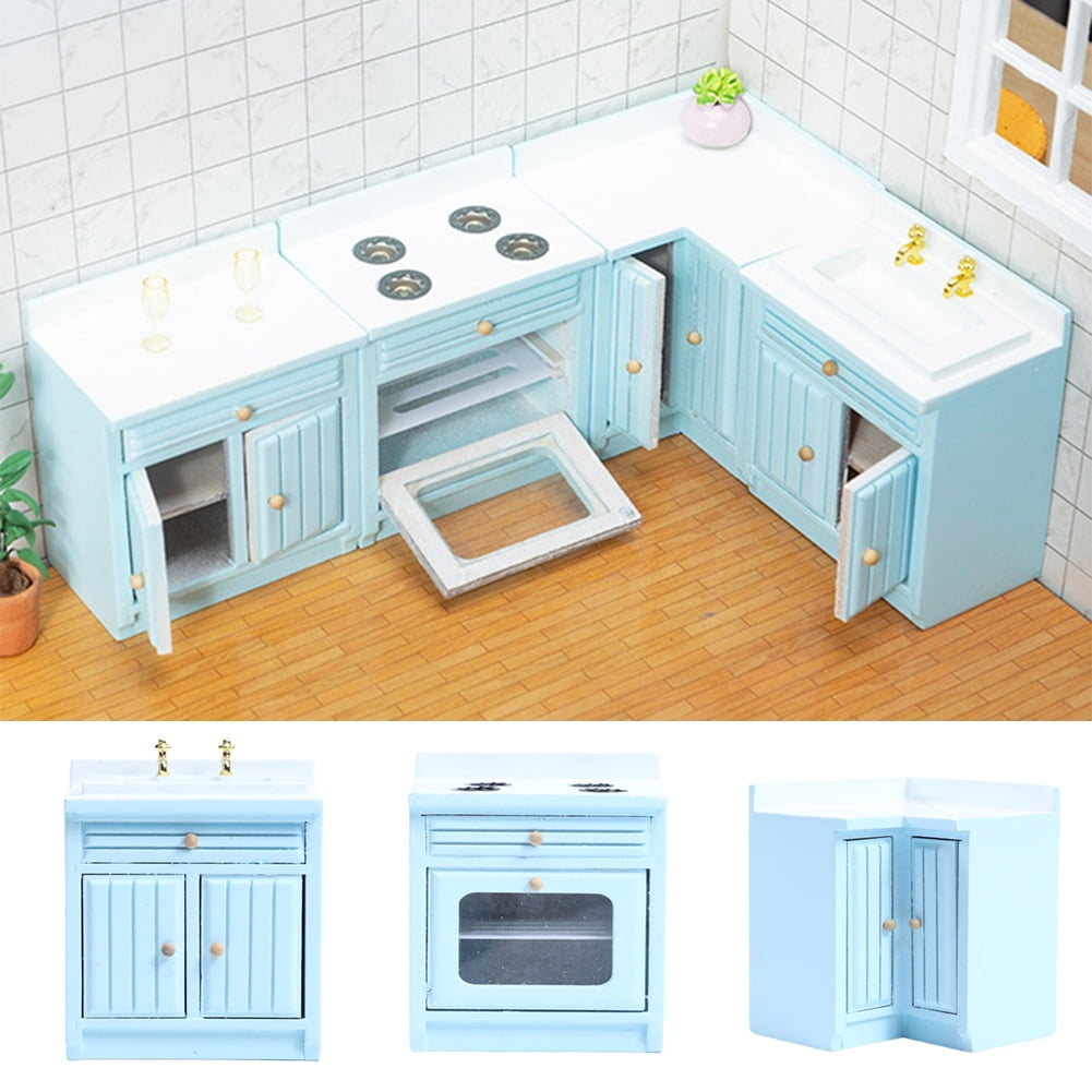 shenmeida 1/12 Scale Kitchen Entertaining Miniature Cooking Table Food ...