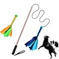 thumbnail image 1 of shenmeida 1 Set Interactive Flirt Pole Toy for Dogs and Tug of War Durable Teaser Wand with Pet Polyester Rope Tether Lure Toy to Outdoor Exercise & Training for Small Medium Large Dogs, 1 of 8