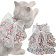 thumbnail image 1 of shenmeida Cat Dresses Puppy Flower Dress, Summer Floral Princess Dress, Cute Camisole Tutu Skirt for Small Medium Girl Cats Clothes, 1 of 7