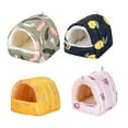 thumbnail image 1 of shenmeida Comfortable Small Animal Guinea Pig Hamster Hanging Cave Bed Winter Warm Plush Parrot Hammock Snuggle Hut Hideaway Nest for Small Bird Lovebird Finch, 1 of 8