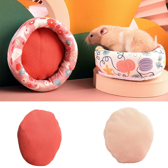 shenmeida Small Animal Bed Pad- Rabbit Guinea Pig Hamster Bed Cooling Fabric Sleep Pad for Squirrel Hedgehog Bunny Chinchilla and Other Small Animals