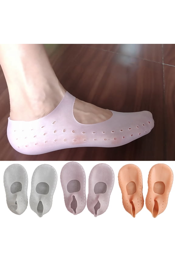 Socks Protectors Silicone Strap Design Foot Care Short SocksSoft Cushion Support Protective Insert
