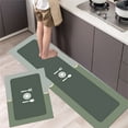 VODPANI 2 PCS Kitchen Rugs, Kitchen Mat Set, Seaweed Mud Cushion Carpet