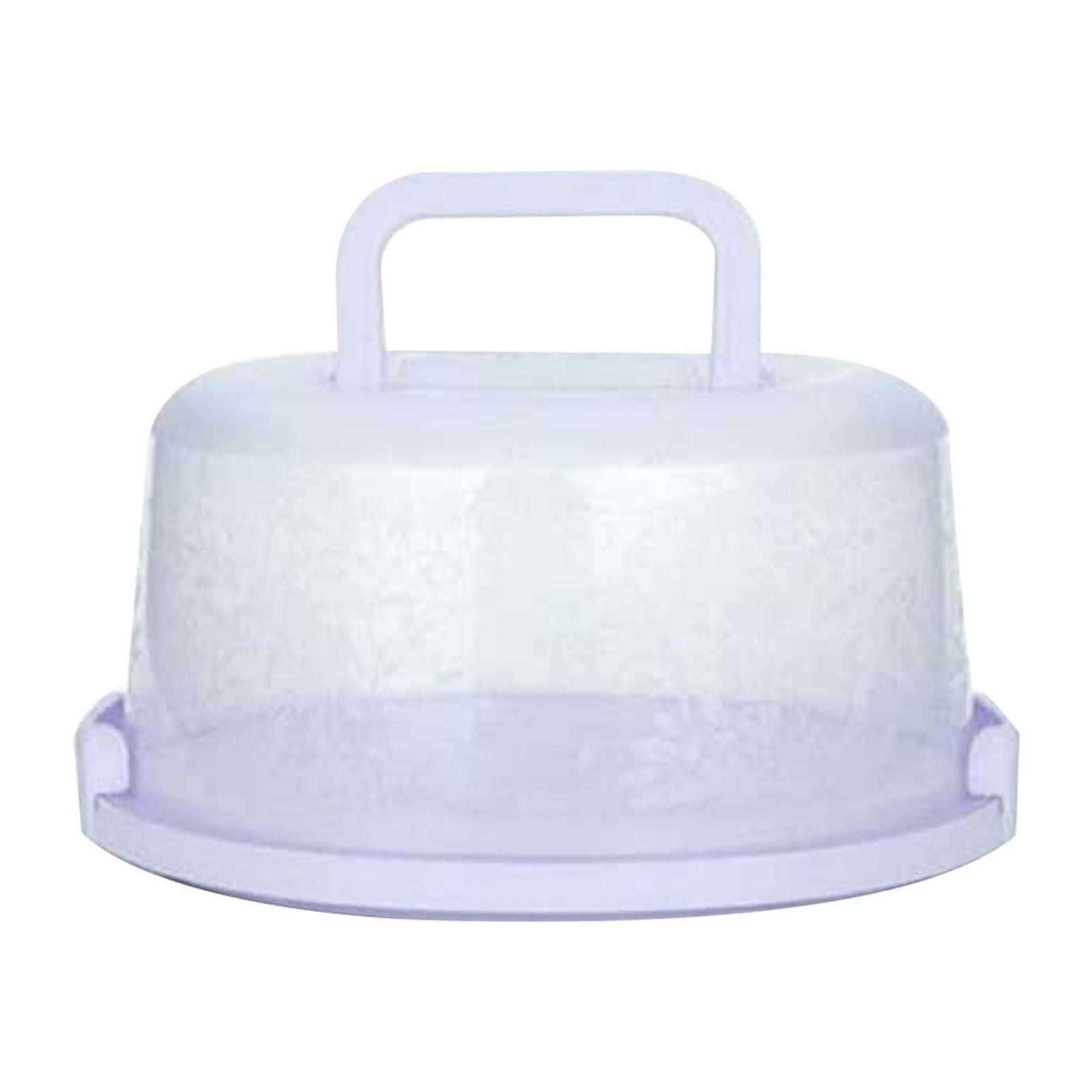 Cake Stand, Portable Cake Storage Box, Cake Carrier Holder Plate Up To 10 inch Cover Saver Round Serving Tray Storage Container Stand for Cakes & Cupcakes with Handle, Cake Storage Case