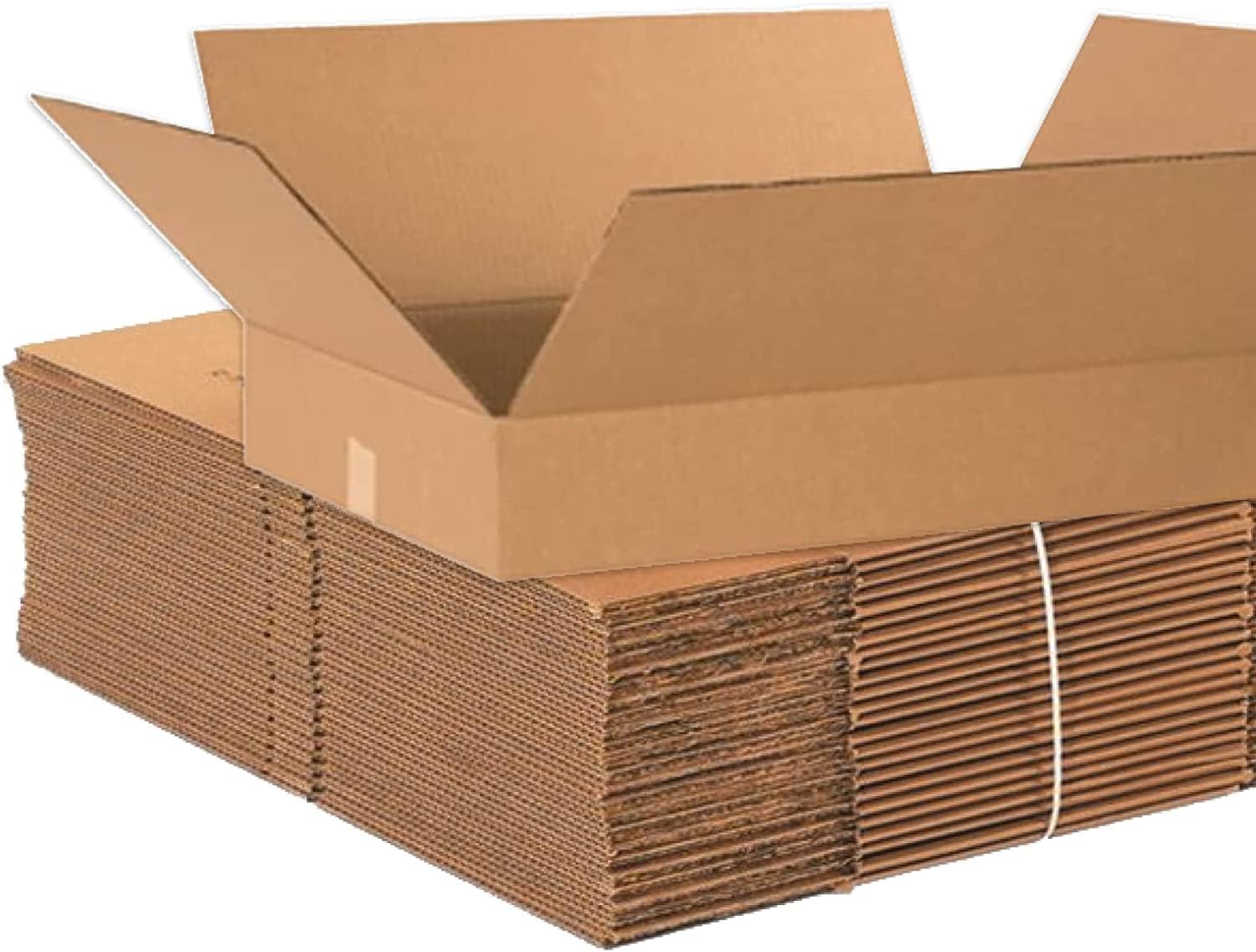 shipping boxes flat 24"l x 18"w x 4"h, 20pack corrugated cardboard box for packing, moving
