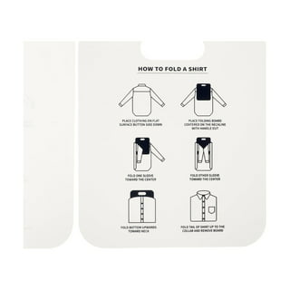 Geniusidea Shirt Folder Clothes Folding Board Laundry Room T Shirt Adjustable PP Plastic Folding Board Easy to Fold Clothes