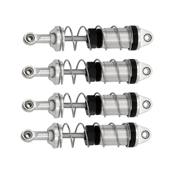 shock absorber damper,rc car metal shock absorber damper spare parts,1/12 RC Car Damper Oil Metal Accessory,Model Truck Front and Rear Shock Absorber Damper,rc model car shock absorber Argent