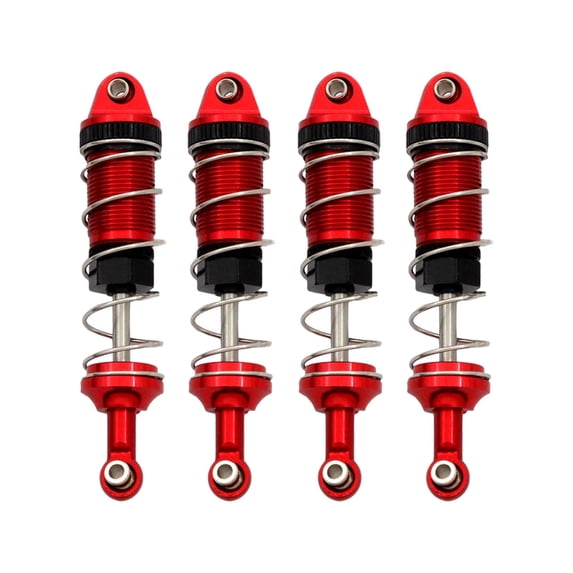 shock absorber damper,rc car metal shock absorber damper spare parts,1/12 RC Car Damper Oil Metal Accessory,Model Truck Front and Rear Shock Absorber Damper,rc model car shock absorber Red
