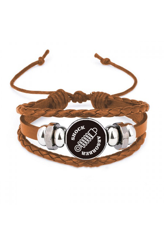 shock absorber sp driving bracelet wristband leather jewelry ornament