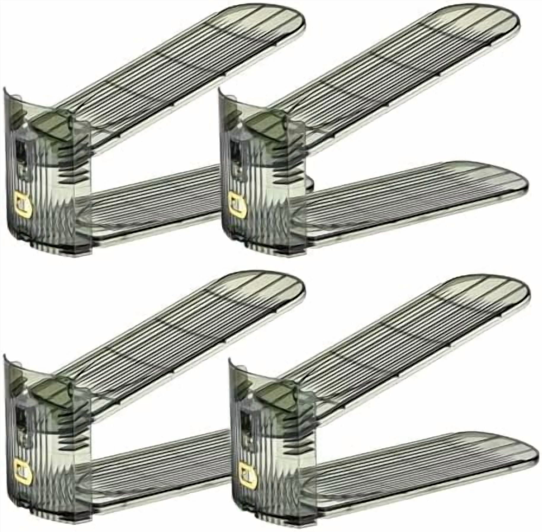 shoe slots organizer, Clear Shoe Stacker, Adjustable Level Shoe Rack ...